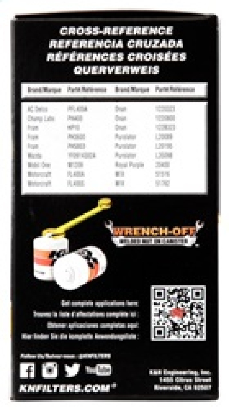 Lotus Elise Oil Filter - K&N Engineering - Performance Gold - `03-`05